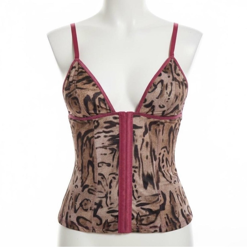 Animal Print Corset Top
